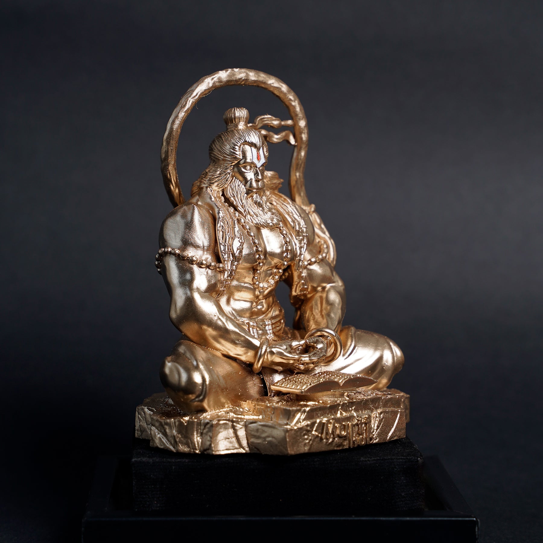 Pavan Sut Hanuman ji Antique Gold