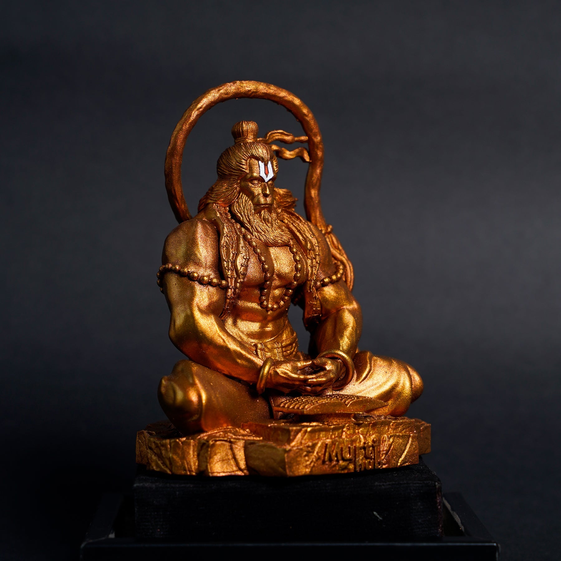 Pavan Sut Hanuman ji Antique Gold