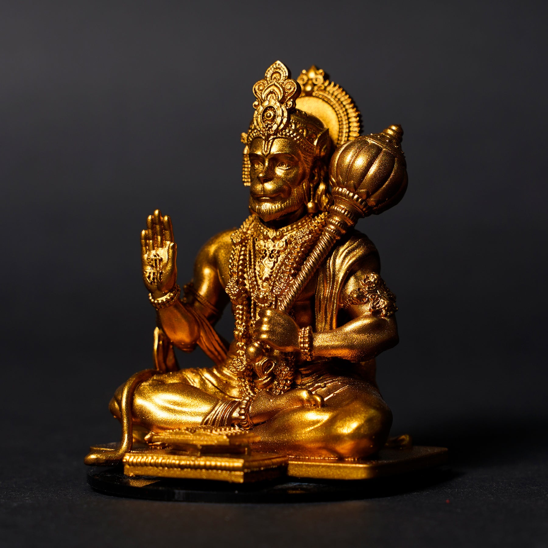 Lord Hanuman ji Antique Gold