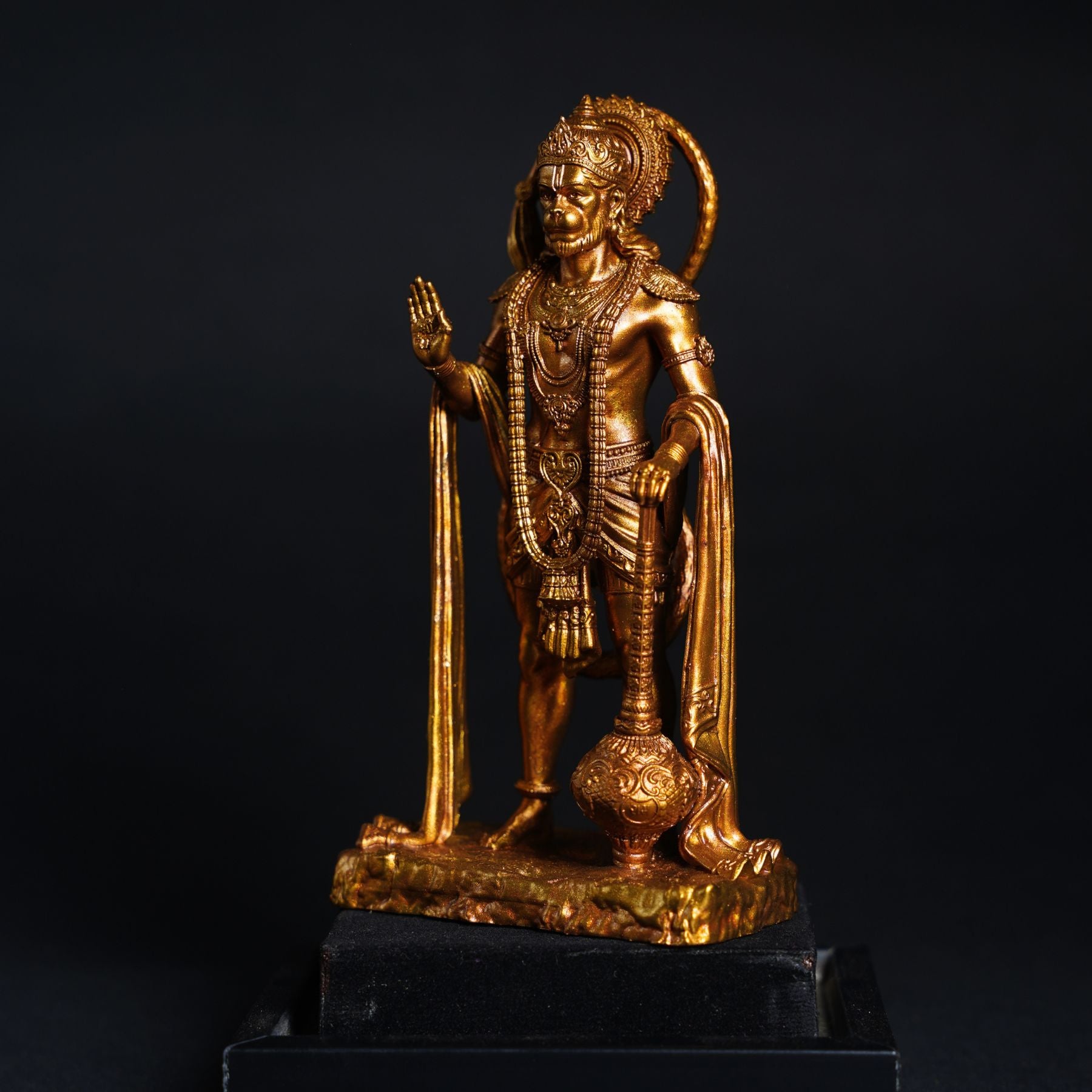 King of Sarangpur Lord Hanuman ji Antique Gold