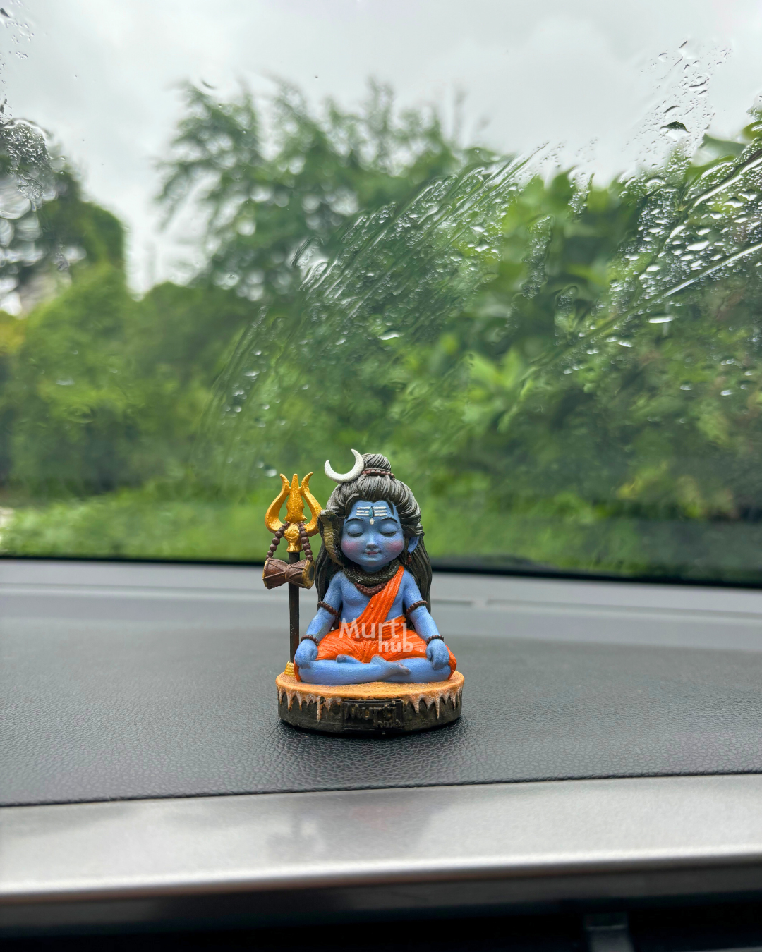 Baal Shiva Idol – The Serene Meditator Hand Painted 7 cm