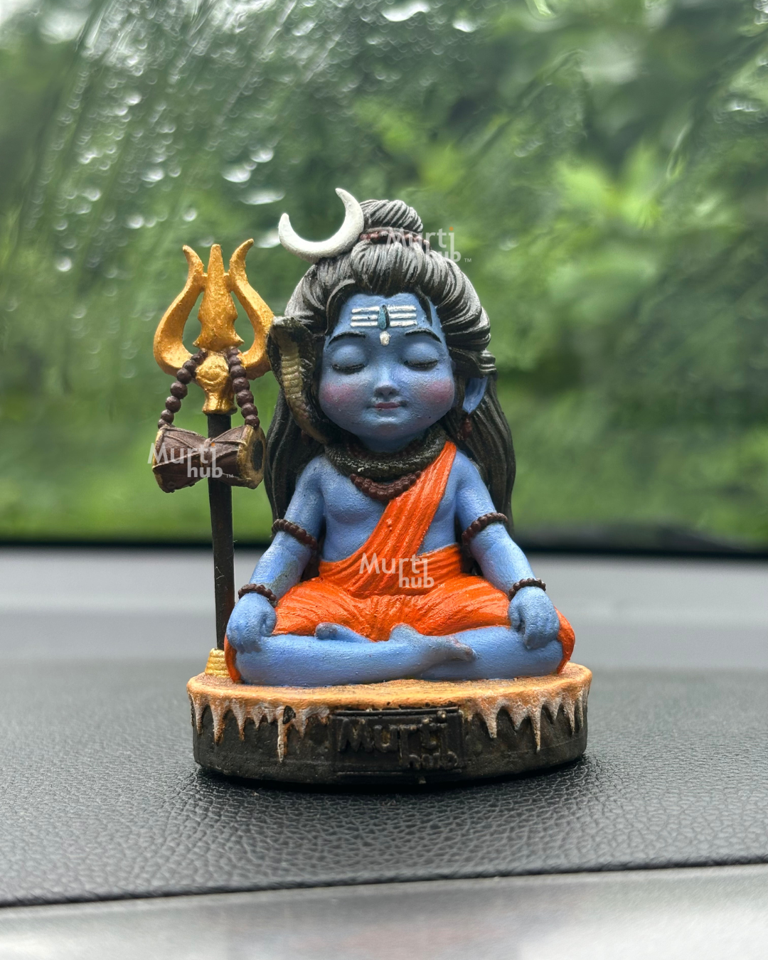 Baal Shiva Idol – The Serene Meditator Hand Painted 7 cm