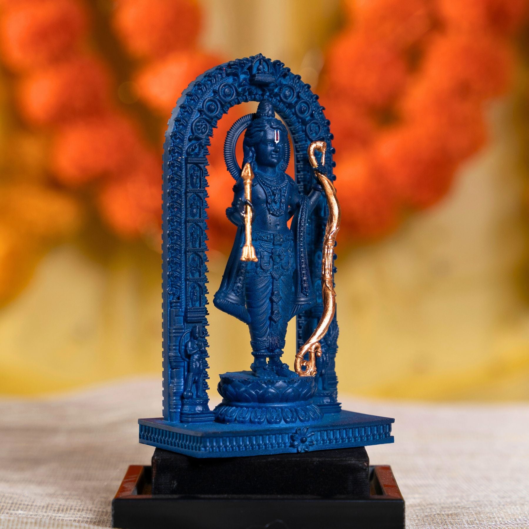 Ram Lalla Ayodhya Ram Mandir Murti Antique Gold