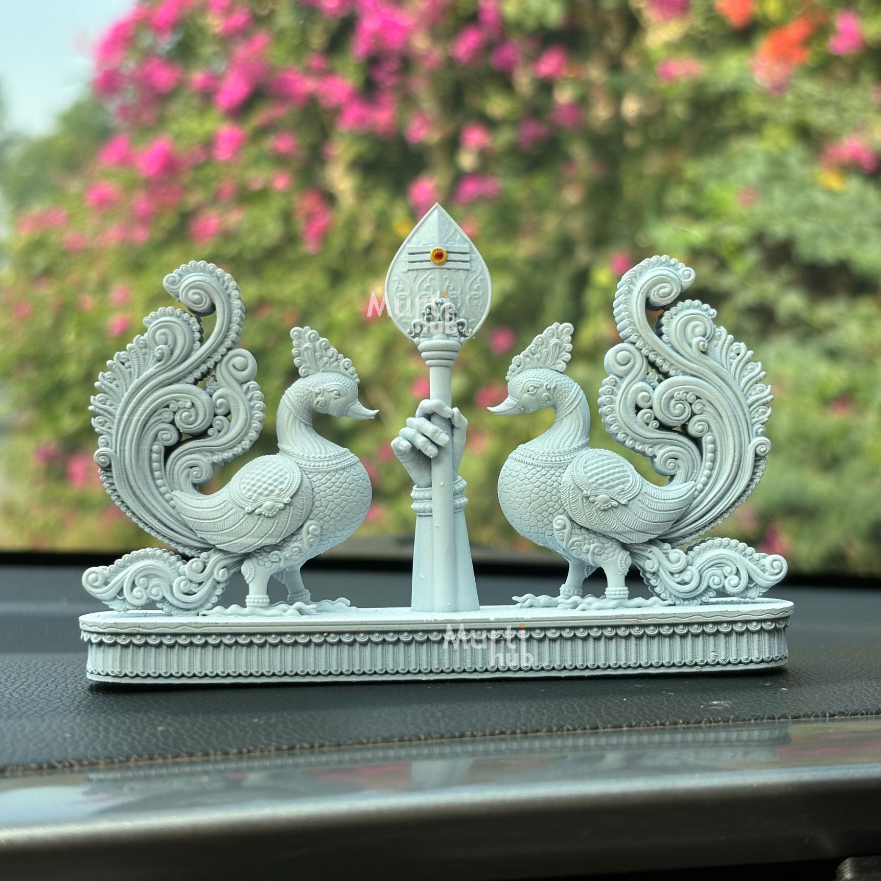 Lord Murugan’s Om Vel with Peacock