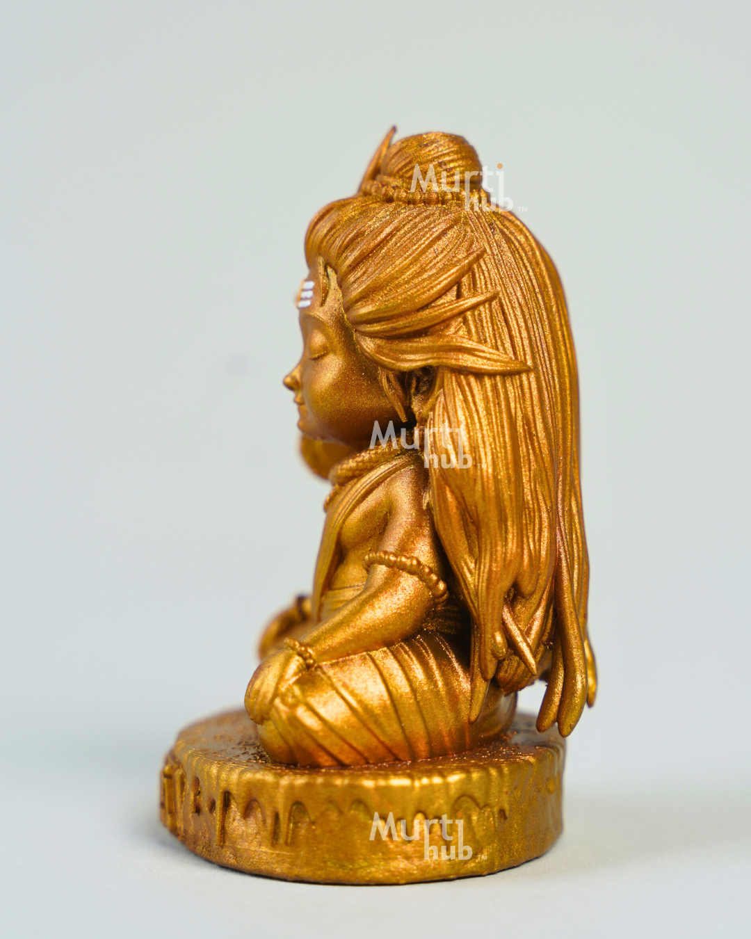 Baal Shiva Idol – The Serene Meditator Antique Gold