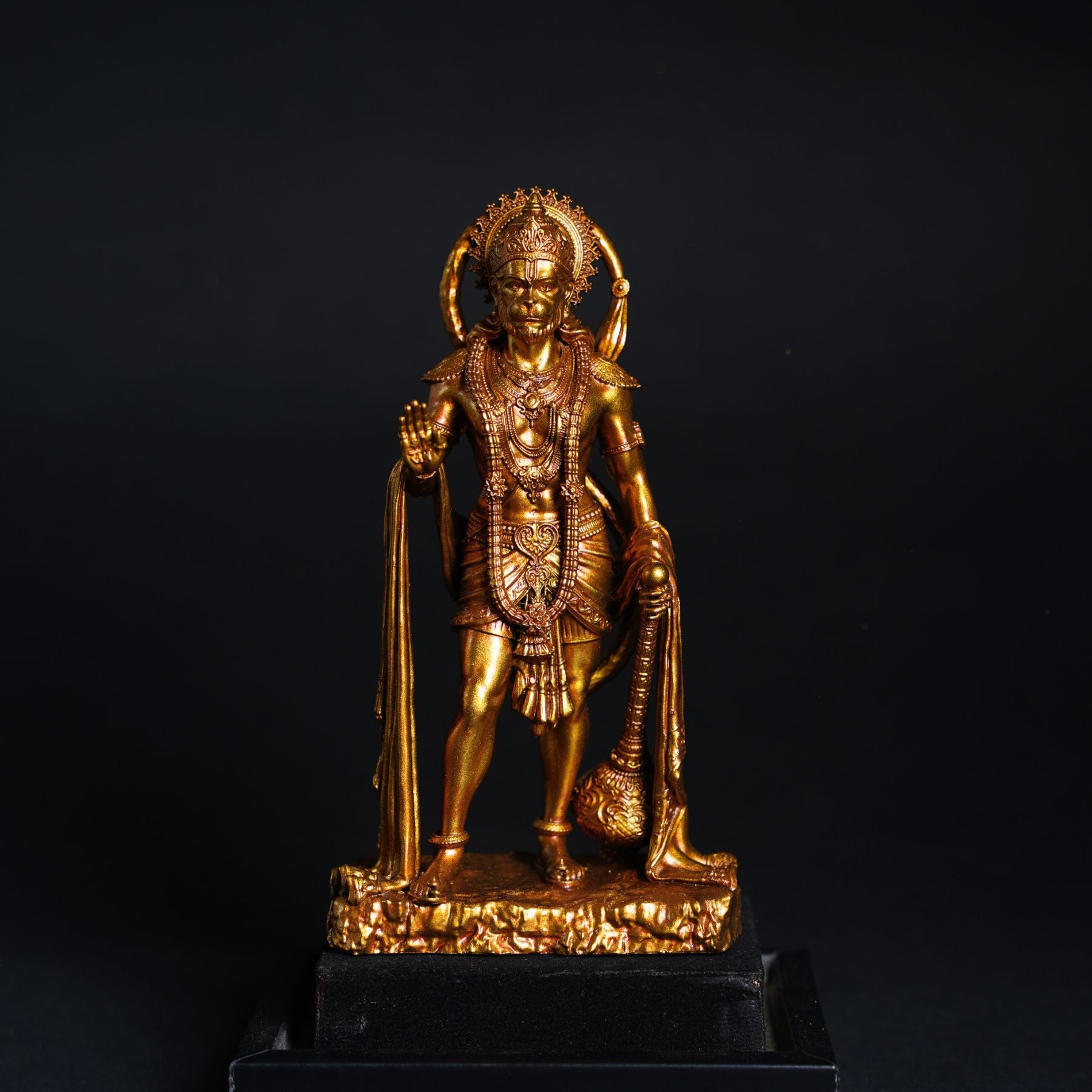 Mahabali Hanuman ji Antique Gold