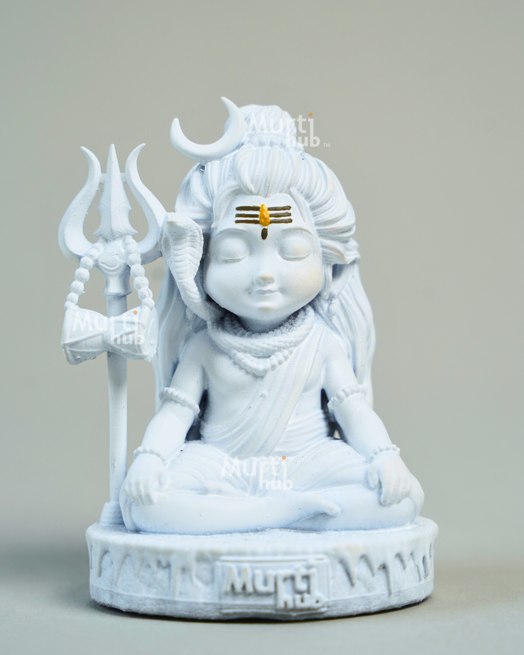 Baal Shiva Idol – The Serene Meditator White