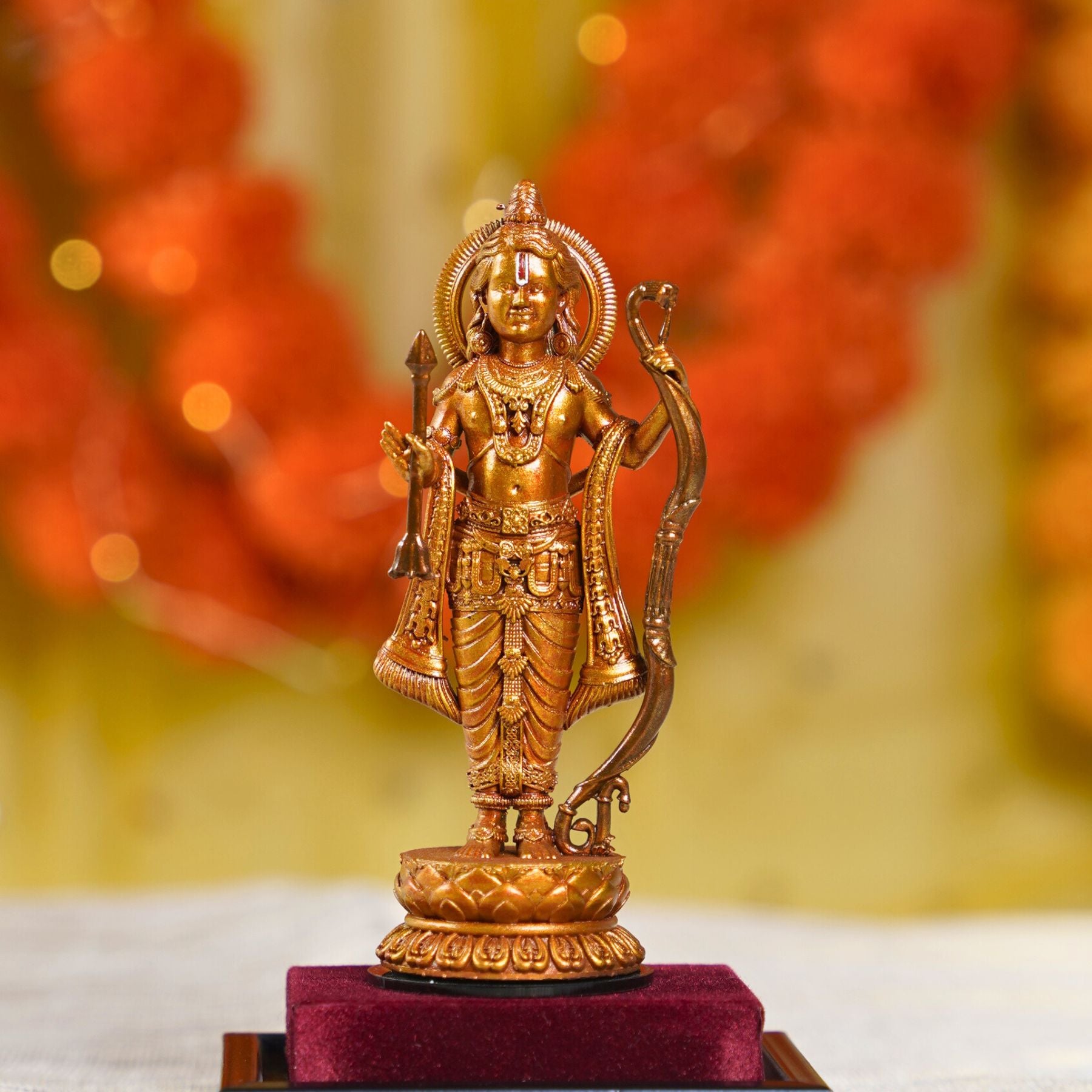 Ram Lalla Murti Antique Gold