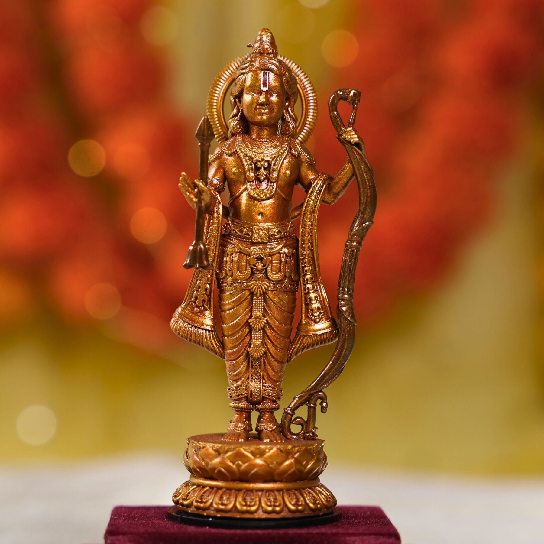 Ram Lalla Murti Antique Gold