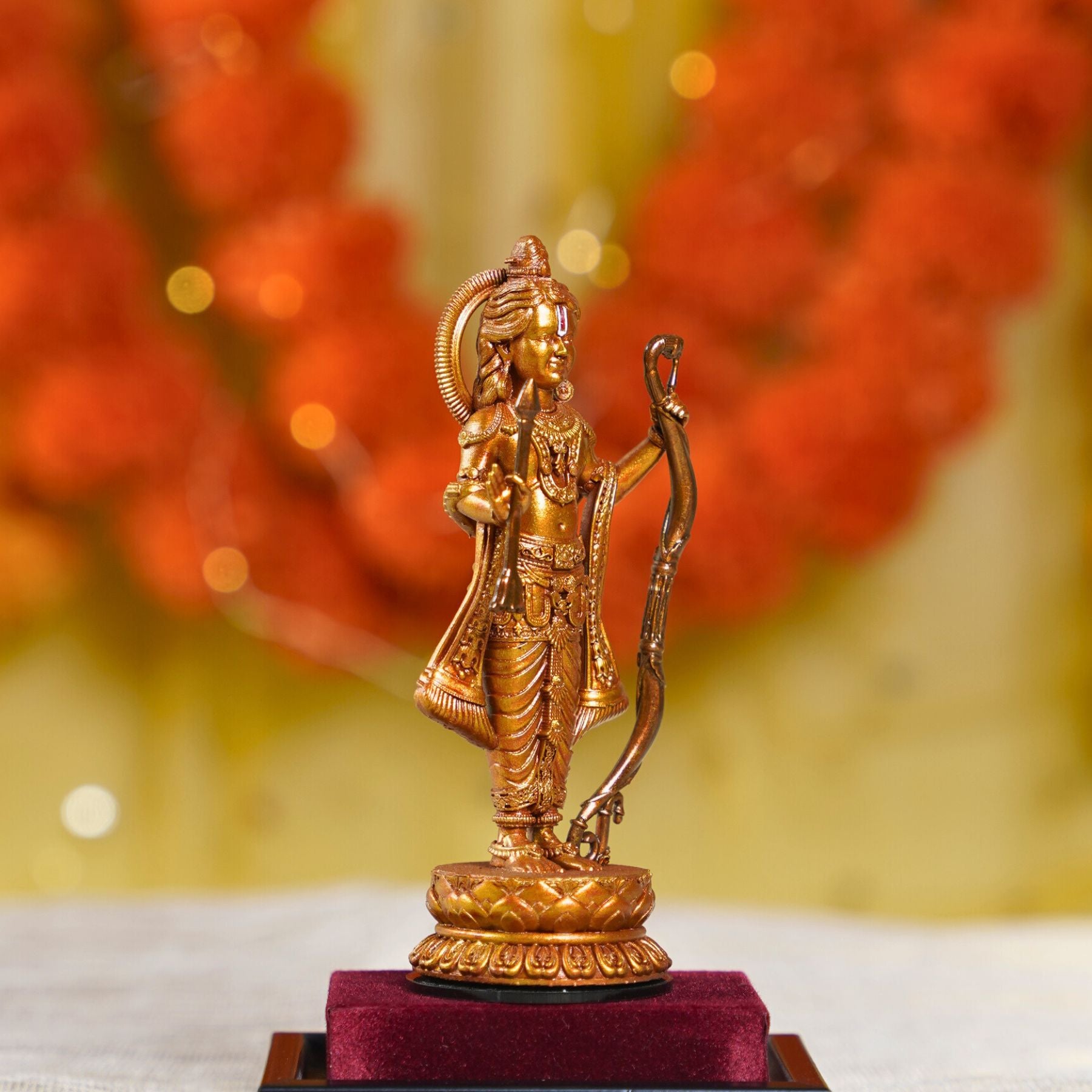 Ram Lalla Murti Antique Gold