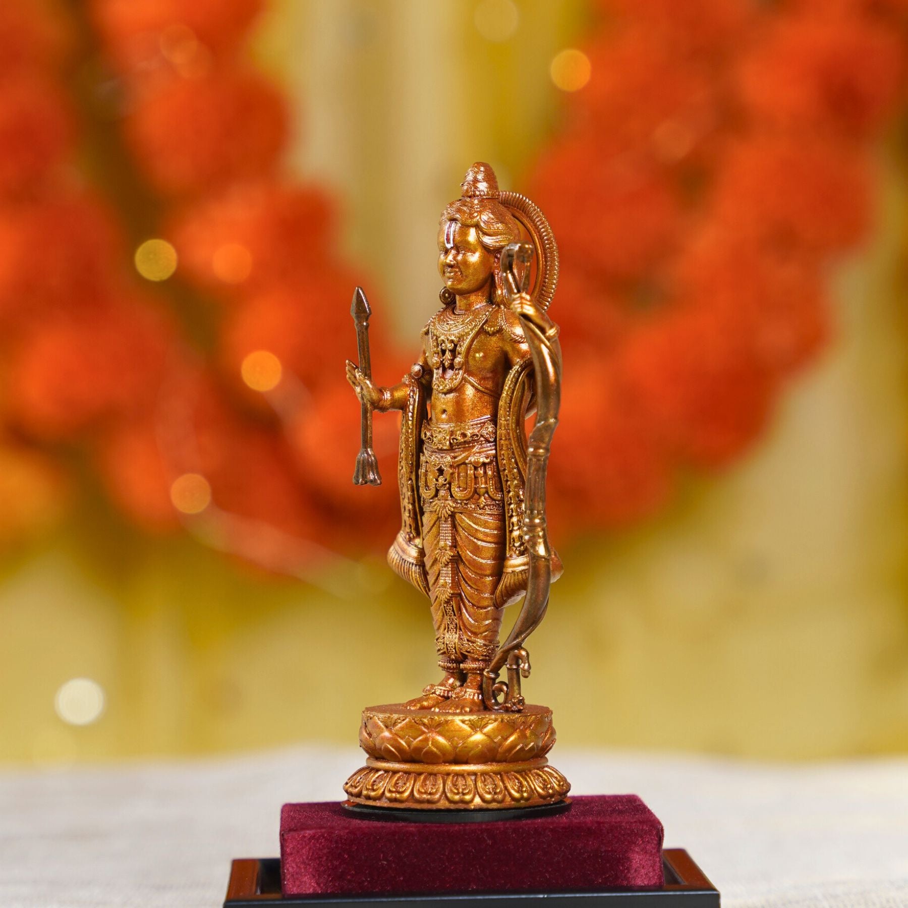 Ram Lalla Murti Antique Gold