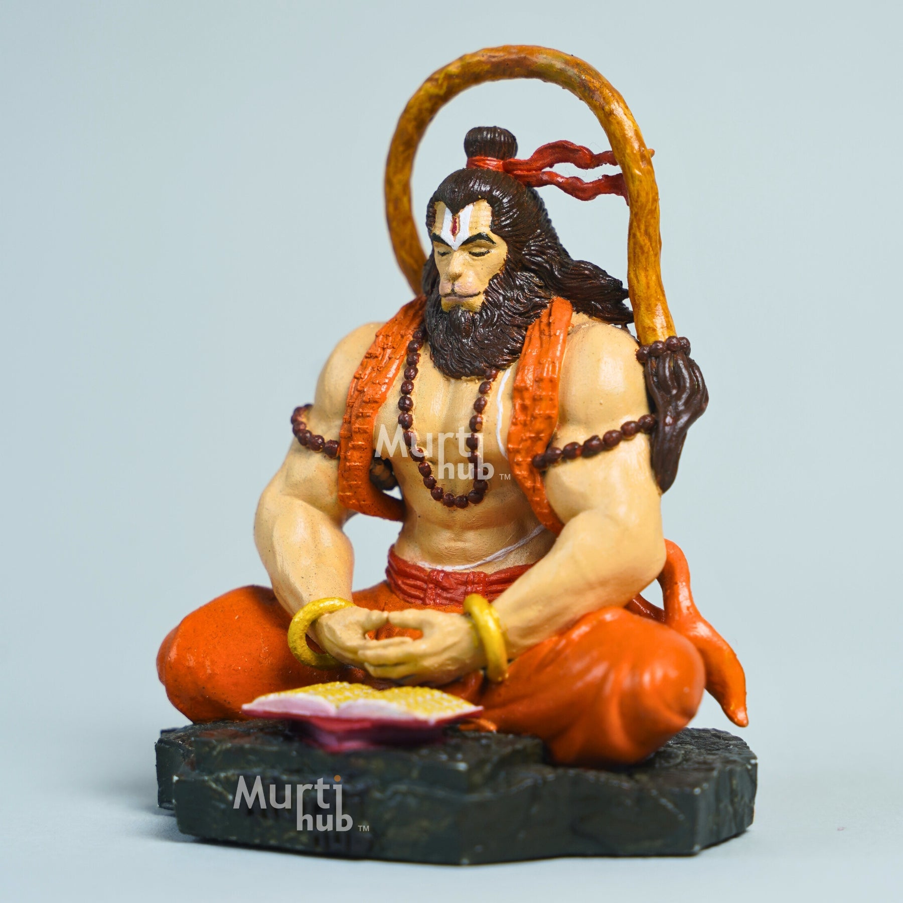 Pavan Sut Hanuman ji Hand Painted 6 Inch