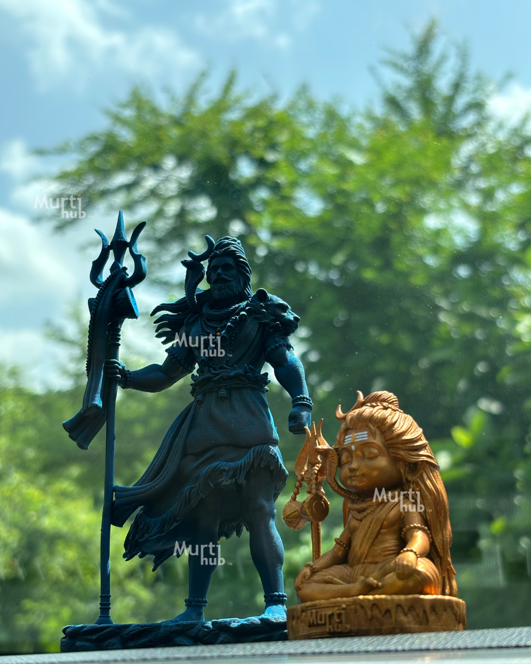 Shiva The Protector and Baal Shiva Pair