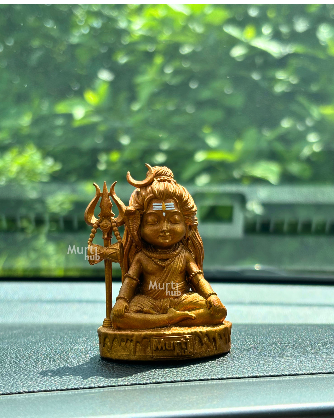 Baal Shiva Idol – The Serene Meditator Antique Gold