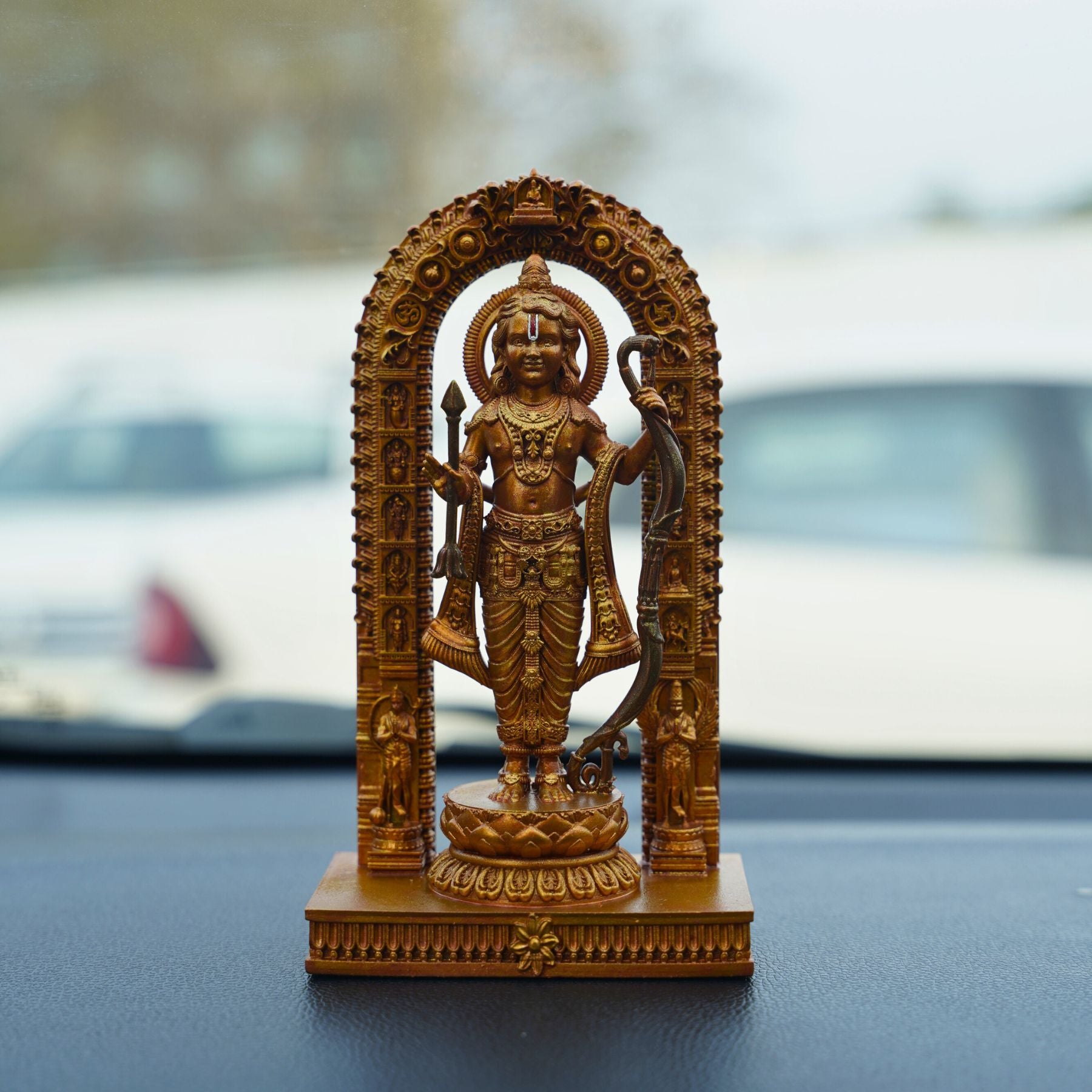 Ram Lalla Ayodhya Ram Mandir Murti Antique Gold