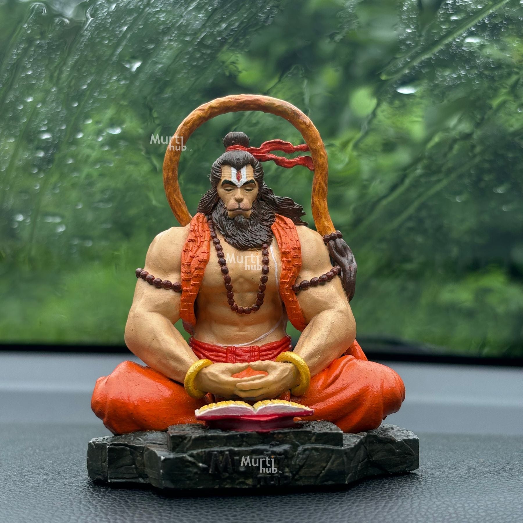 Pavan Sut Hanuman ji Hand Painted for Car dashbord