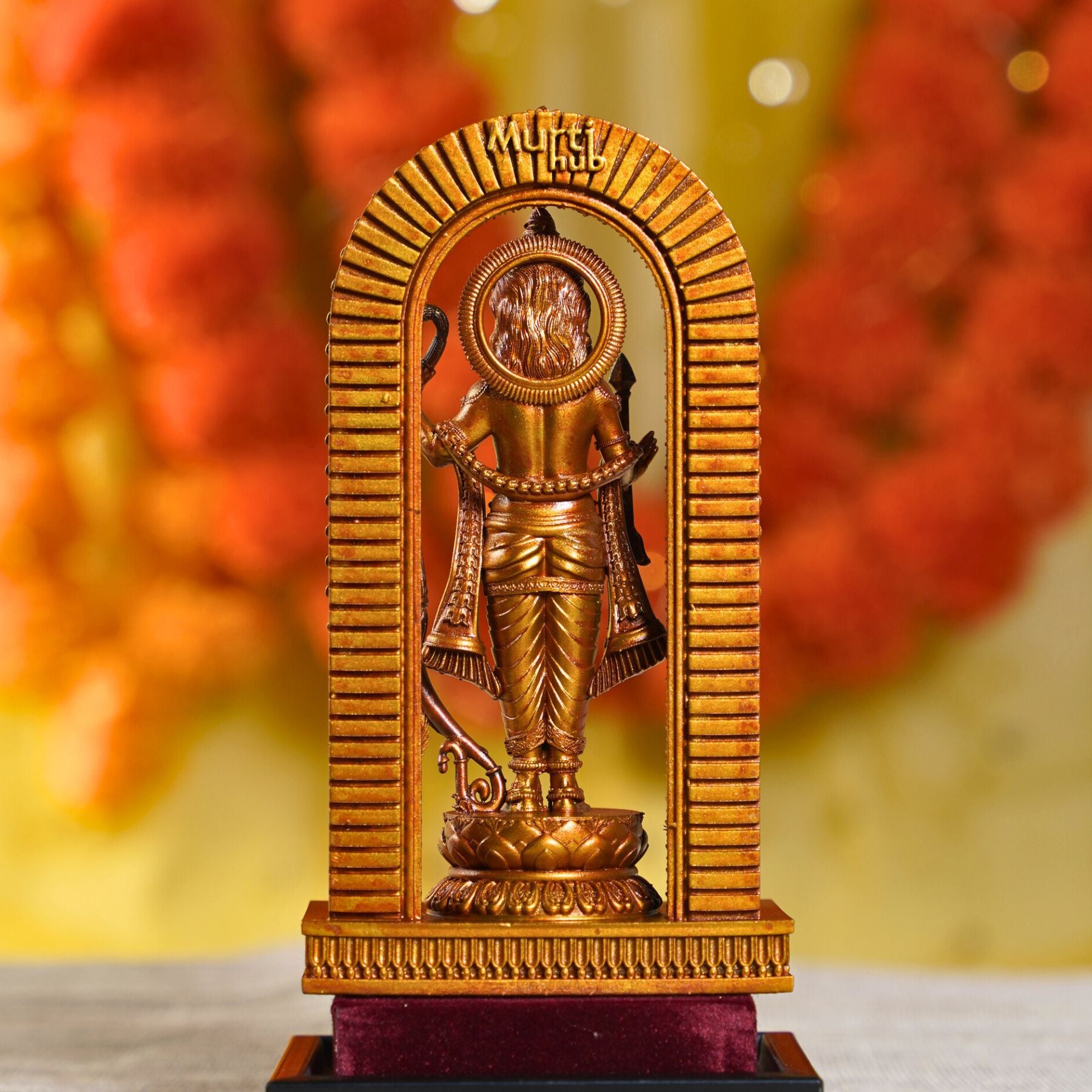 Ram Lalla Ayodhya Ram Mandir Murti Antique Gold