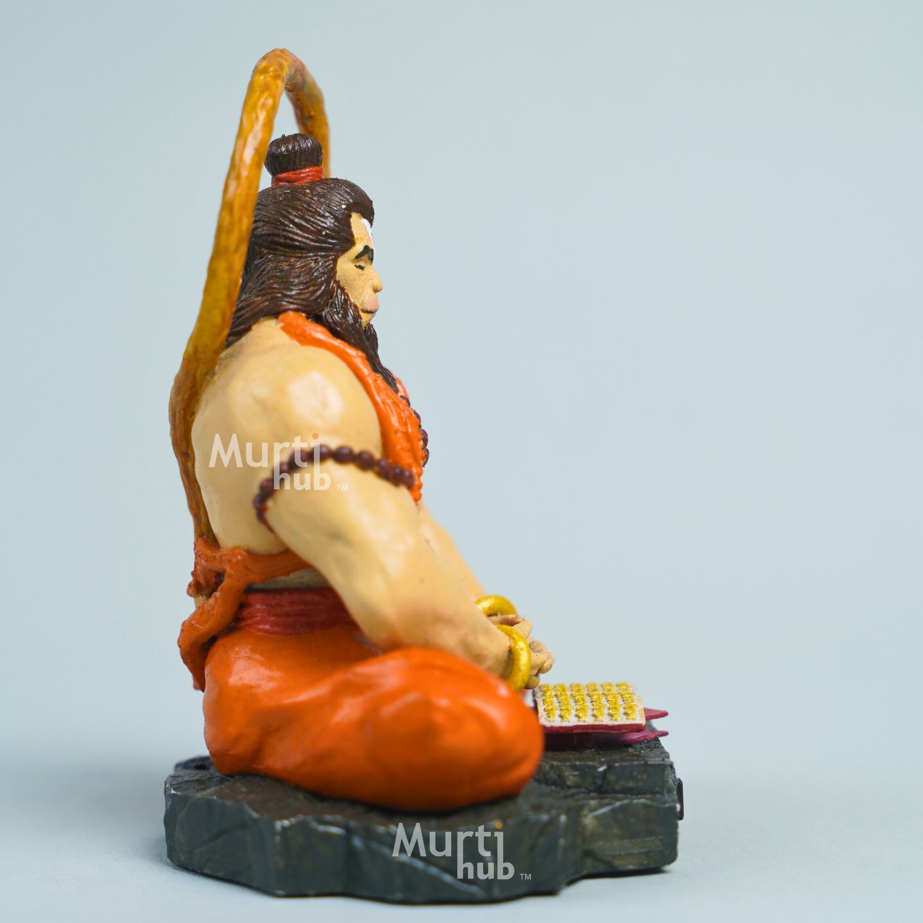 Pavan Sut Hanuman ji Hand Painted 6 Inch