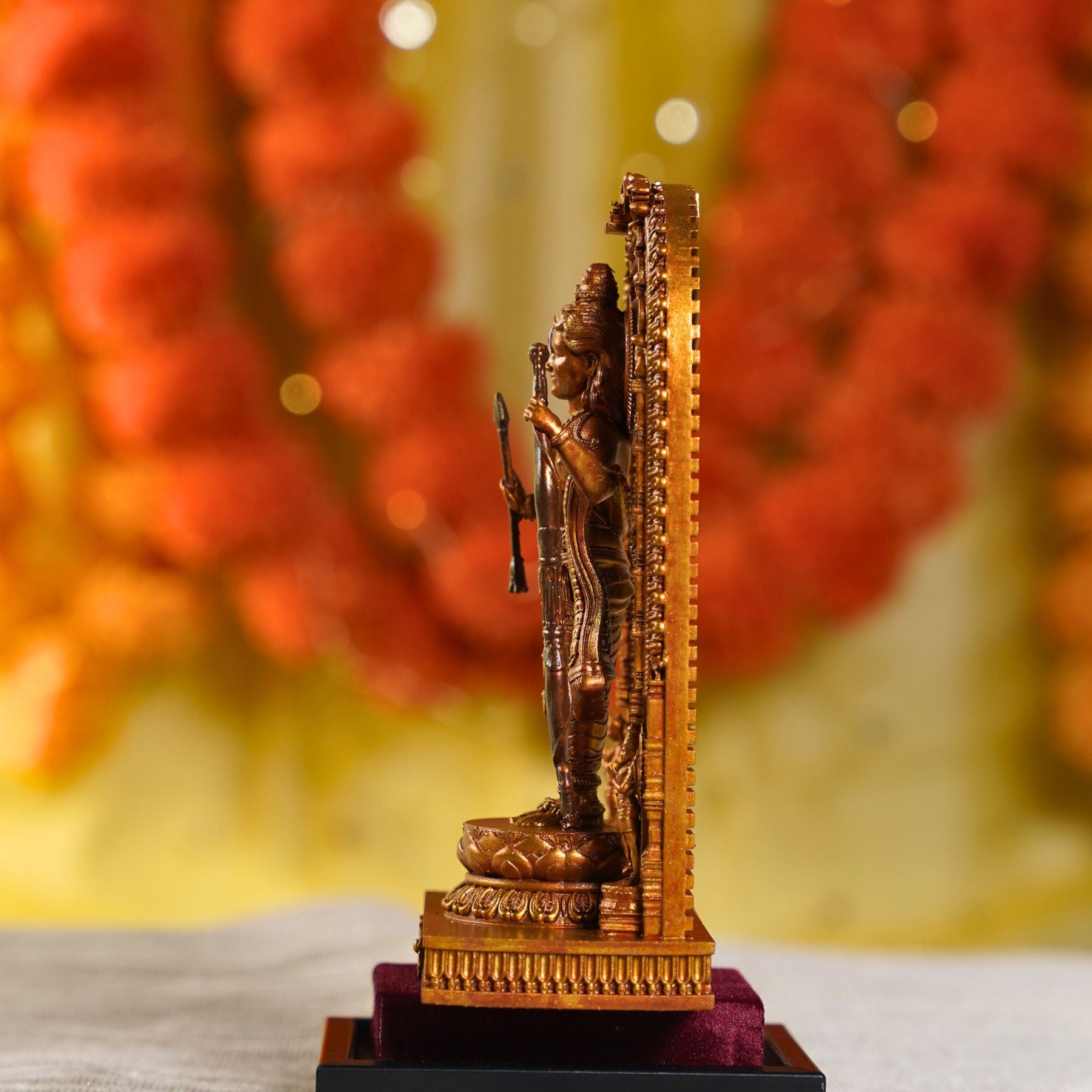 Ram Lalla Ayodhya Ram Mandir Murti Antique Gold